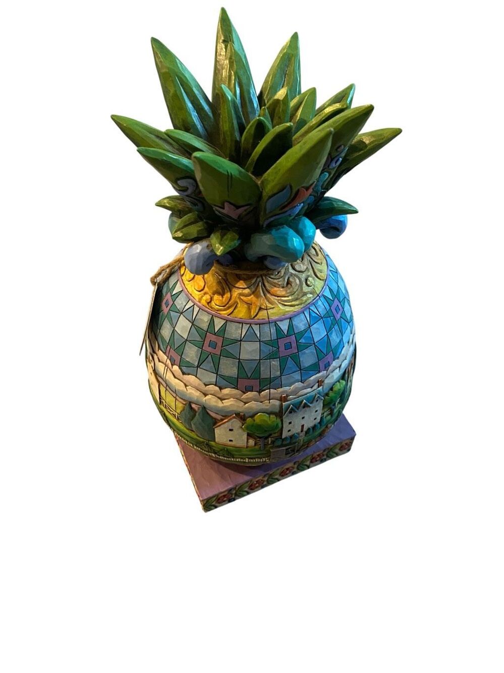 Jim Shore Welcome All #4007666 Pineapple Figurine - Picture 4 of 10